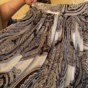 WHBM printed maxi skirt